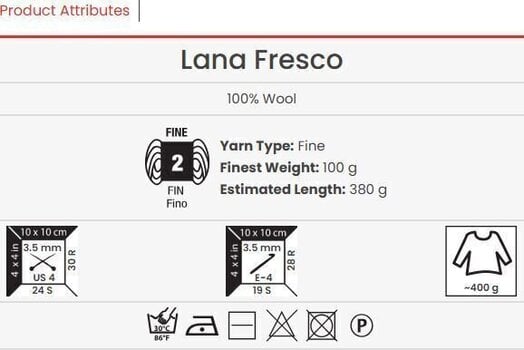 Pletilna preja Yarn Art Lana Fresco 8115 Pletilna preja - 3