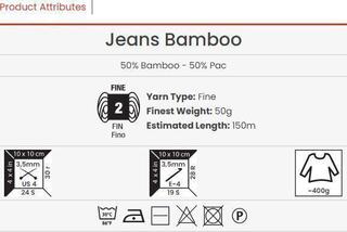 Knitting Yarn Yarn Art Jeans Bamboo 131 Knitting Yarn - 2
