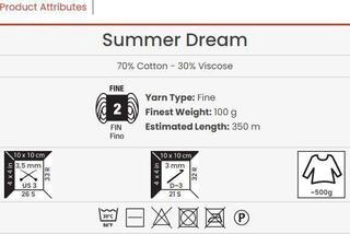 Kudumislõng Yarn Art Summer Dream 4303 Kudumislõng - 2