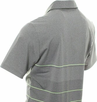 Camiseta polo Adidas Ultimate365 Heathered Stripe Mens Polo Grey/Yellow XL - 4