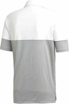 Koszulka Polo Adidas Ultimate365 Heather Blocked Grey Three Heather/Crystal White XL - 2