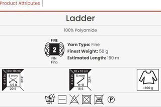 Pletilna preja Yarn Art Ladder 7803 Pletilna preja - 2