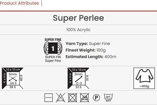 Pređa za pletenje Yarn Art Super Perlee 5 Pređa za pletenje - 3