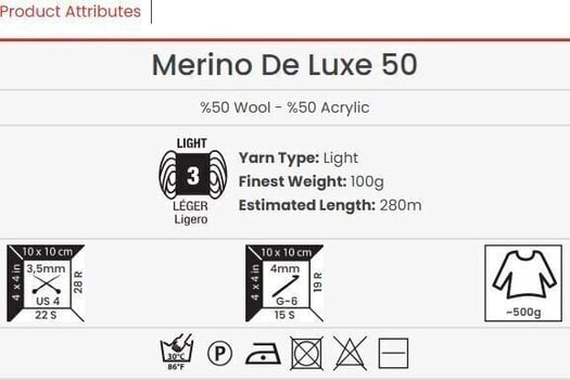 Kudumislõng Yarn Art Merino De Luxe 3067 Kudumislõng - 3