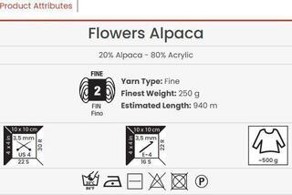Filati per maglieria Yarn Art Flowers Alpaca 421 Filati per maglieria - 2