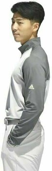 Moletom/Suéter Adidas 3-Stripes Competition 1/4 Zip Mens Sweater Grey Five/Grey Two XL - 5