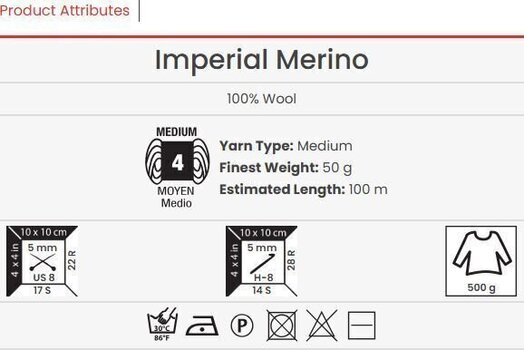 Kudumislõng Yarn Art Imperial Merino 3303 Kudumislõng - 3