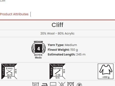 Knitting Yarn Yarn Art Cliff 8310 Knitting Yarn - 3
