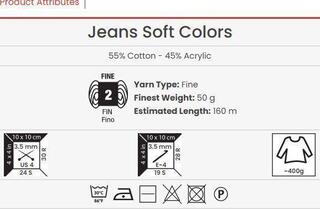 Knitting Yarn Yarn Art Jeans Soft Colors 6215 Knitting Yarn - 2