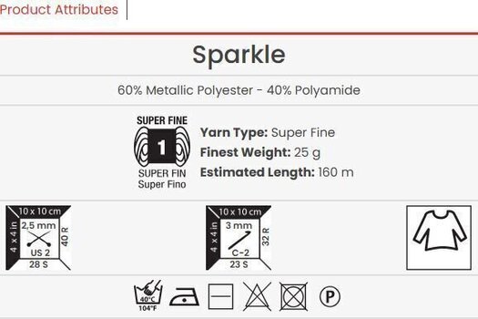 Filati per maglieria Yarn Art Sparkle 1300 Filati per maglieria - 3