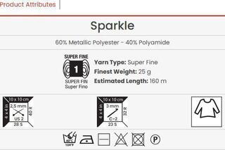 Pletacia priadza Yarn Art Sparkle 1306 Pletacia priadza - 2