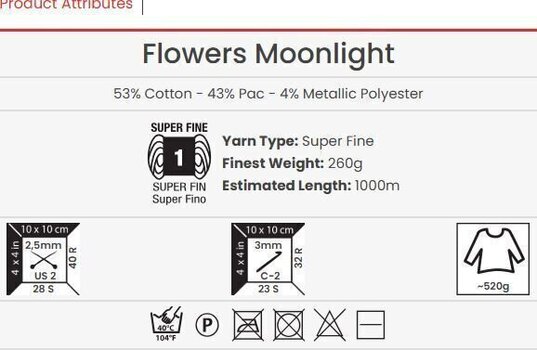 Knitting Yarn Yarn Art Flowers Moonlight 3251 Knitting Yarn - 3