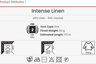 Pređa za pletenje Yarn Art Intense Linen 4132 Pređa za pletenje - 2