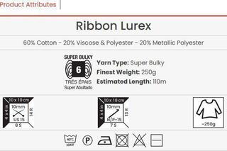 Kudumislõng Yarn Art Ribbon Lurex 728 Kudumislõng - 2