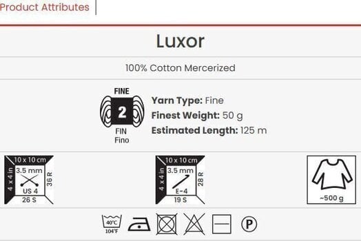 Knitting Yarn Yarn Art Luxor 1200 Knitting Yarn - 3