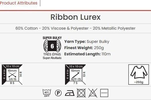 Neulelanka Yarn Art Ribbon Lurex 731 Neulelanka - 3