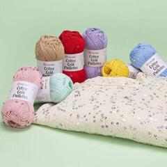 Kudumislõng Yarn Art Cotton Gold Paillettes 7110 Kudumislõng - 1