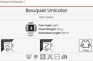 Strickgarn Yarn Art Bouquet Unicolor 3207 Strickgarn - 2