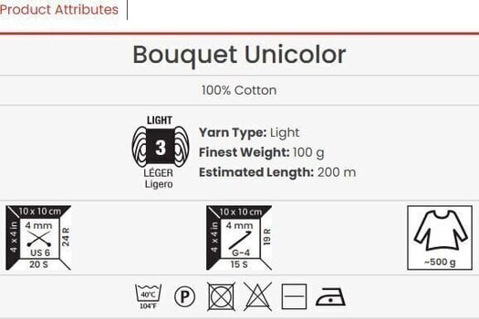 Kudumislõng Yarn Art Bouquet Unicolor 3219 Kudumislõng - 3