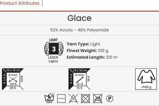 Kudumislõng Yarn Art Glace 7307 Kudumislõng - 2