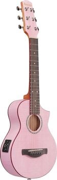 Guitalele Ibanez EWP17M2E-SMO Standard SET Strawberry Milk Open Pore Guitalele - 4