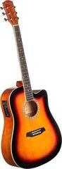 Dreadnought elektro-akoestische gitaar Pasadena PDC-10E Basic SET Vintage Sunburst Dreadnought elektro-akoestische gitaar - 3