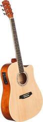 Dreadnought elektro-akoestische gitaar Pasadena PDC-10E Basic SET Natural Dreadnought elektro-akoestische gitaar - 3