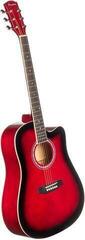 Akustikgitarre Pasadena PDC-10 Standard SET Red Burst Akustikgitarre - 3
