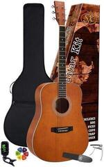 Dreadnought-gitar SX SD104KBR Standard SET Brown Dreadnought-gitar - 1