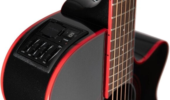 Chitarra Semiacustica Jumbo Takamine GF49CE CB Basic SET Cosmic Black Sparkle Chitarra Semiacustica Jumbo - 4