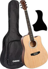 Akustikgitarre Cascha CGA110 Basic SET Natural Akustikgitarre - 1