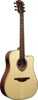 Dreadnought Elektro-Akustikgitarren LAG Tramontane 88 T88DCE Premium SET Natural Dreadnought Elektro-Akustikgitarren - 4