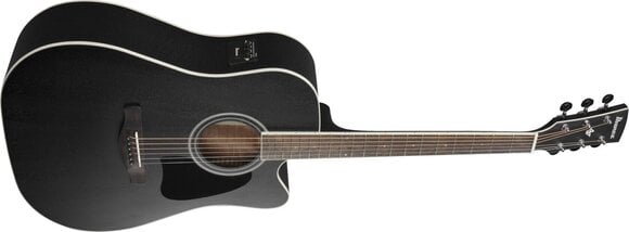 Dreadnought elektro-akoestische gitaar Ibanez AW84CE-WK Premium SET Weathered Black Open Pore Dreadnought elektro-akoestische gitaar - 4