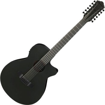 Guitarra eletroacústica de 12 cordas Ibanez AEG1221-BOT Premium SET Black Out Guitarra eletroacústica de 12 cordas - 2