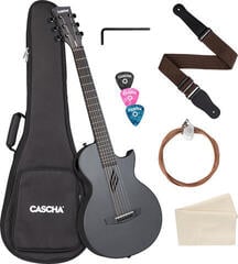 Akustikgitarre Cascha Carbon Fibre Acoustic Guitar Standard SET Black Matte Akustikgitarre - 1