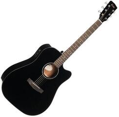 elektroakustiline kitarr Cort EARTH 60CE Premium SET Black Gloss elektroakustiline kitarr - 1