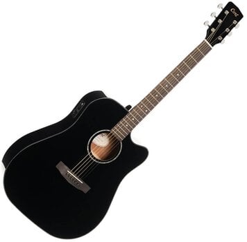 elektroakustiline kitarr Cort EARTH 60CE Premium SET Black Gloss elektroakustiline kitarr - 2