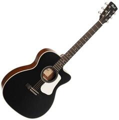 Jumbo Elektro-Akustikgitarren Cort L100OCF-CED Premium SET Black Satin Jumbo Elektro-Akustikgitarren - 1