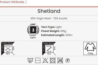 Hilo de tejer Yarn Art Shetland 535-A Hilo de tejer - 2