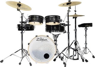Комплект електронни барабани Zildjian Alchem-E Bronze EX Premium SET Matte Black Wrap Комплект електронни барабани - 1