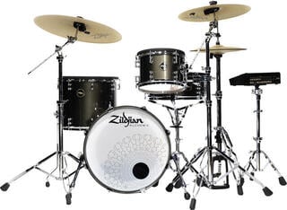 Комплект електронни барабани Zildjian Alchem-E Gold Premium SET Black Gold Foundry Shimmer Gloss Lacquer Комплект електронни барабани - 1