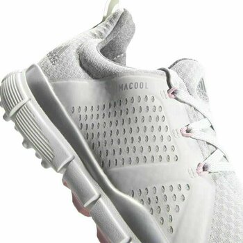 Damskie buty golfowe Adidas Climacool Cage Damskie Buty Do Golfa Grey One/Silver Metallic/True Pink UK 7,5 - 9