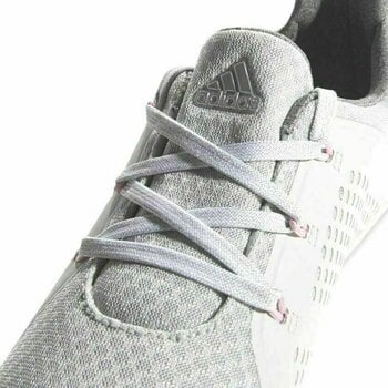 Calçado de golfe para mulher Adidas Climacool Cage Womens Golf Shoes Grey One/Silver Metallic/True Pink UK 7,5 - 10