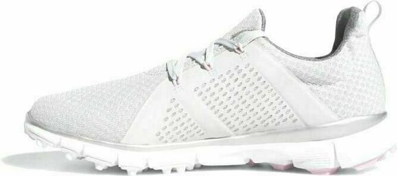 Naisten golfkengät Adidas Climacool Cage Womens Golf Shoes Grey One/Silver Metallic/True Pink UK 3,5 - 3