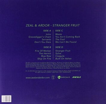 LP ploča Zeal & Ardor - Stranger Fruit (Purple Coloured) (180 g) (LP) - 3