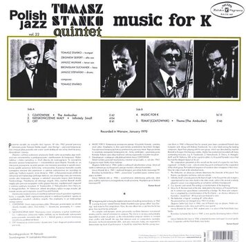 Vinyylilevy Tomasz Stanko Quintet - Music For K (LP) - 2