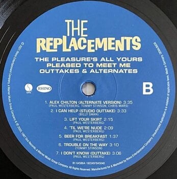LP ploča The Replacements - The Pleasure's All Yours: Pleased To Meet Me Outtakes & Alternates (LP) - 2