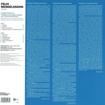 LP plošča Otto Klemperer & Philharmonia Chorus & Philharmonia Orchestra & Mendelssohn - A Midsummer Night's Dream (LP) - 2