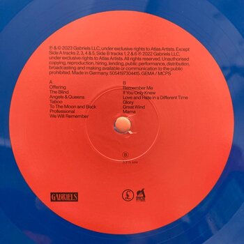 LP ploča Gabriels - Angels & Queens (Blue Coloured) (LP) - 2