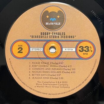 LP ploča Bobby Charles - Bearsville Studio Sessions (LP) - 2